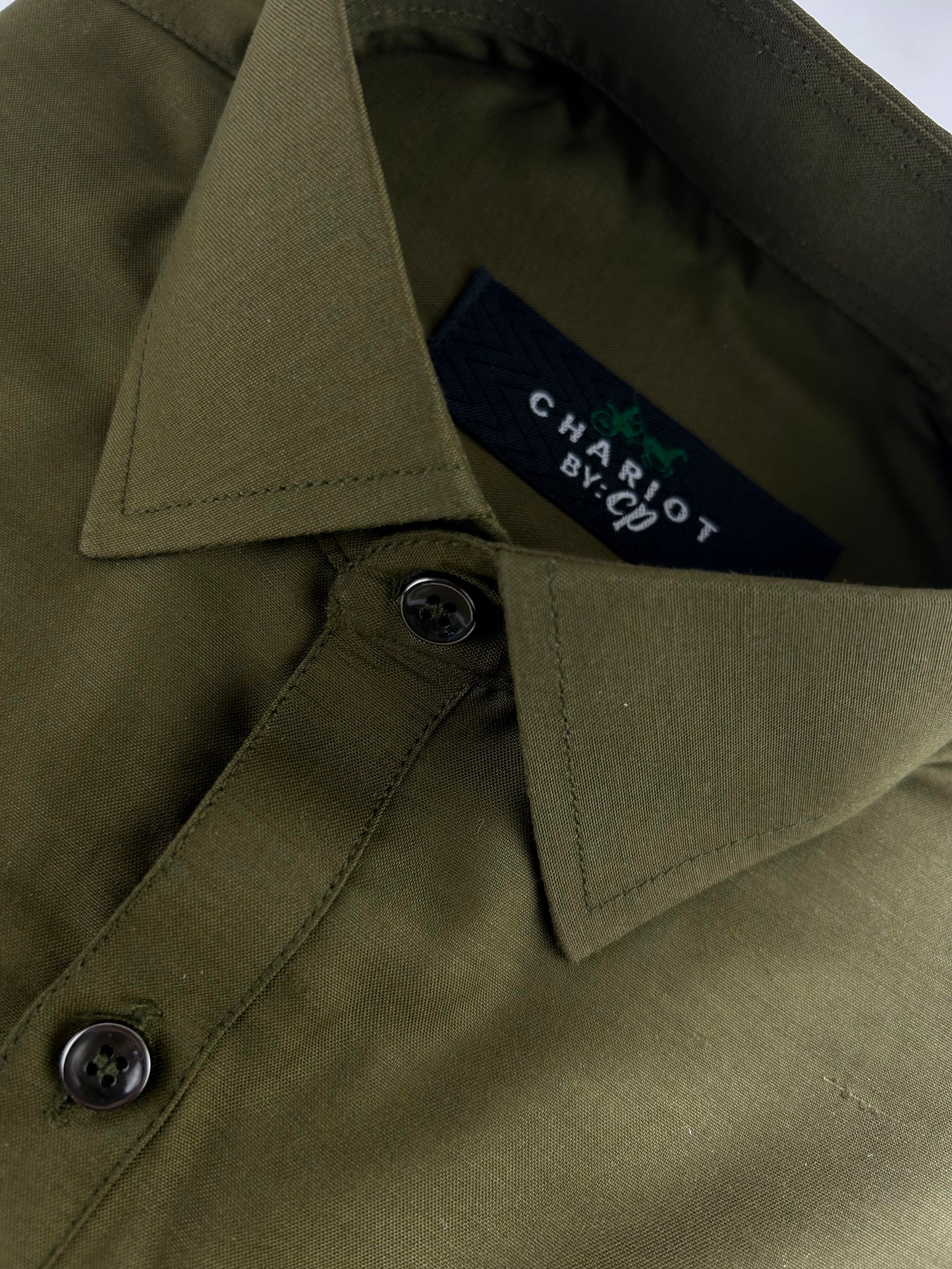 761-6 Deep Olive Green Stitched Suit Kameez Shalwar For Men MSK166