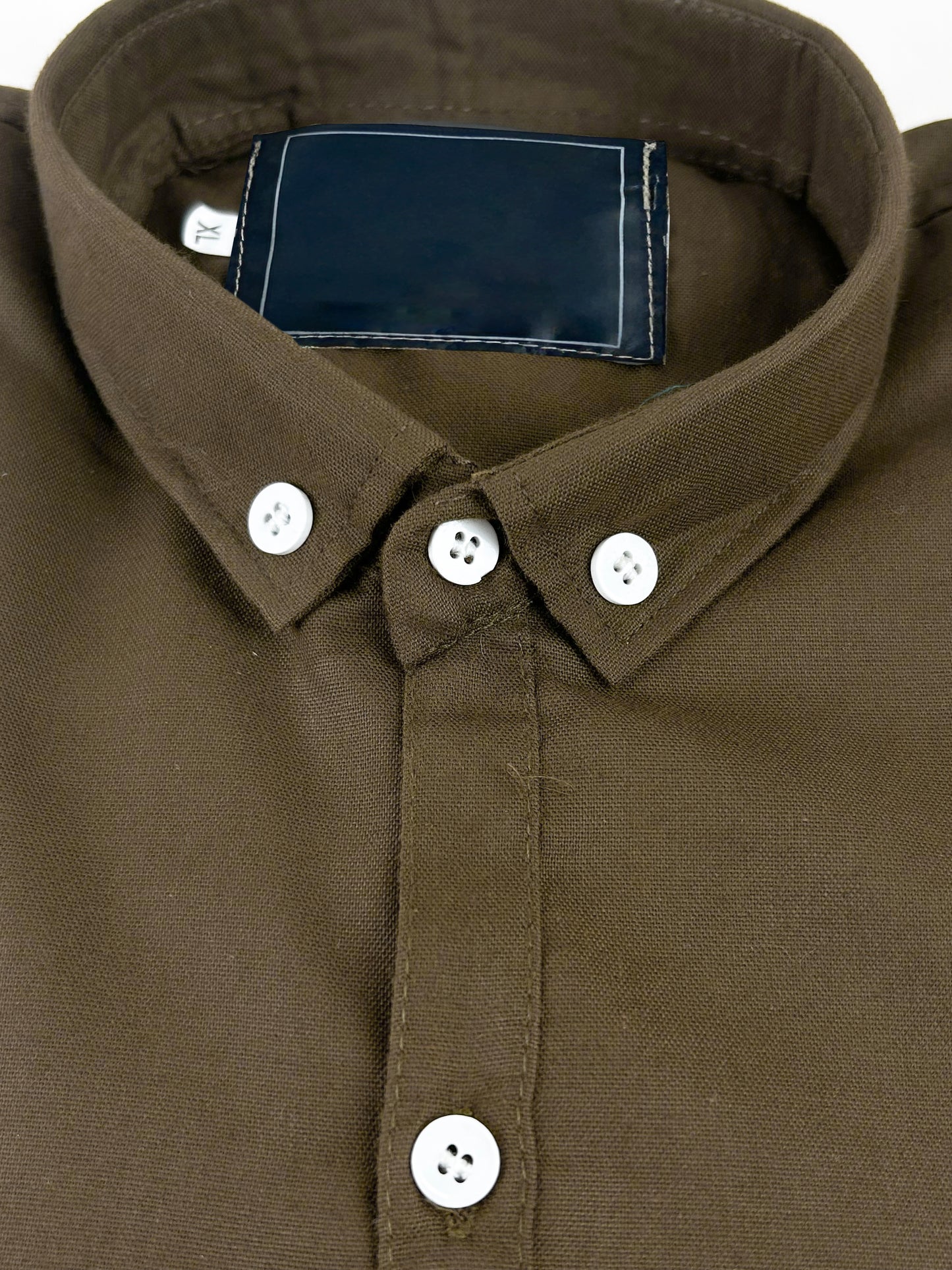 Men's Chambray Casual Shirt Brown