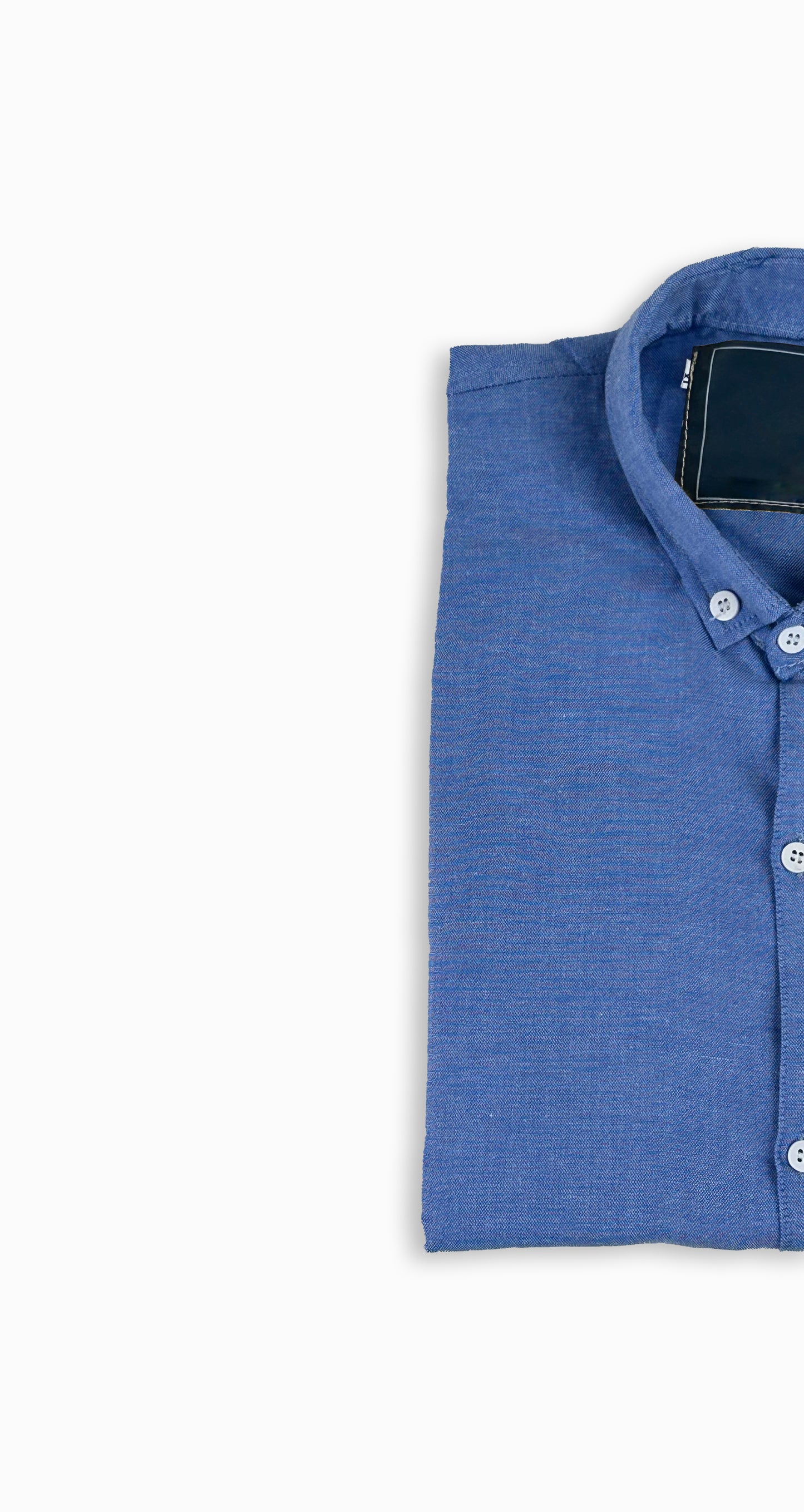 Men's Chambray Casual Shirt Blue