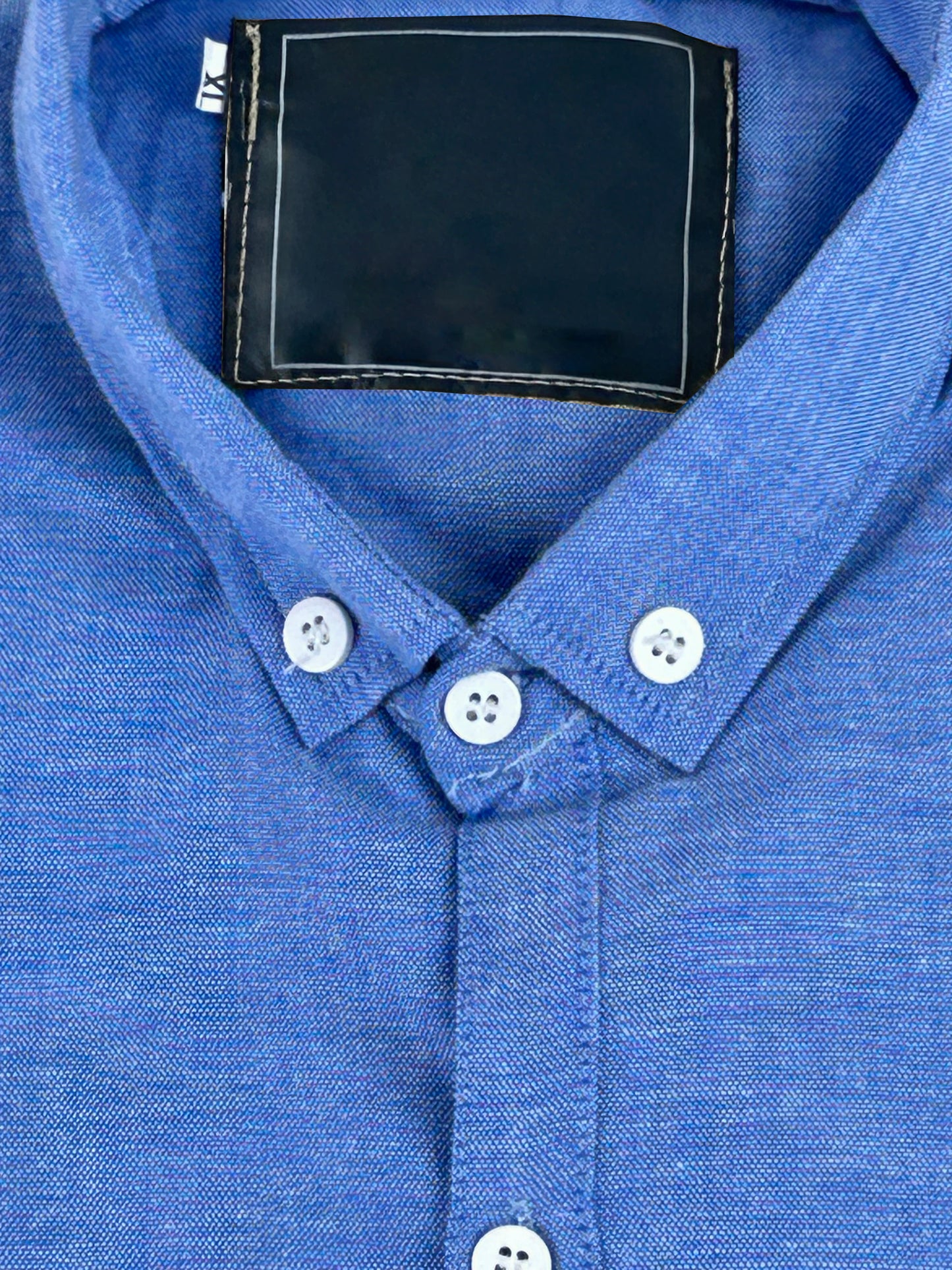 Men's Chambray Casual Shirt Blue