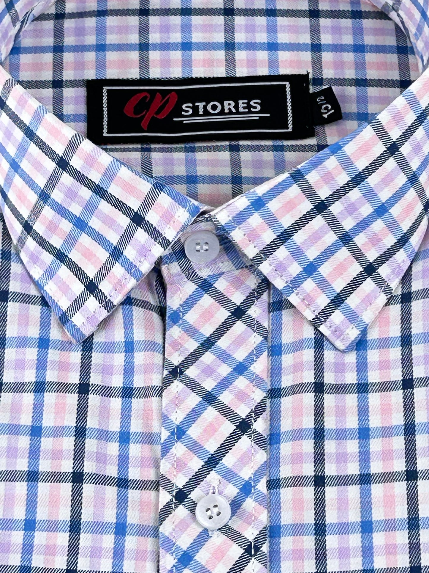 Pink Checks Formal Dress Shirt For Men MFS275