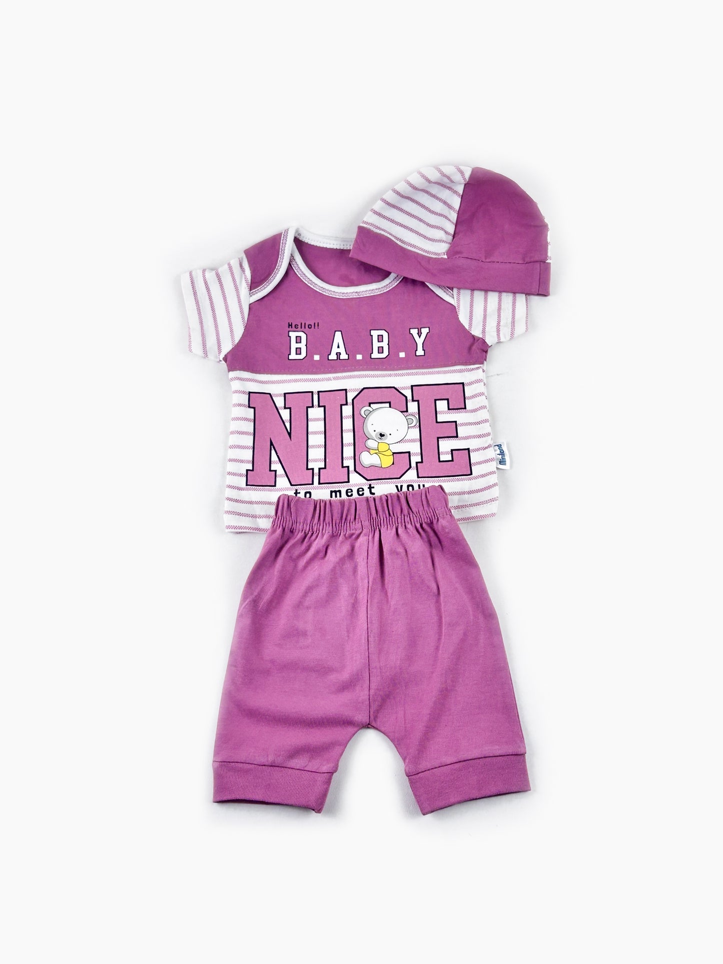 0Mth - 3Mth Baby D Pink Baba Suit For Newborns NBS530