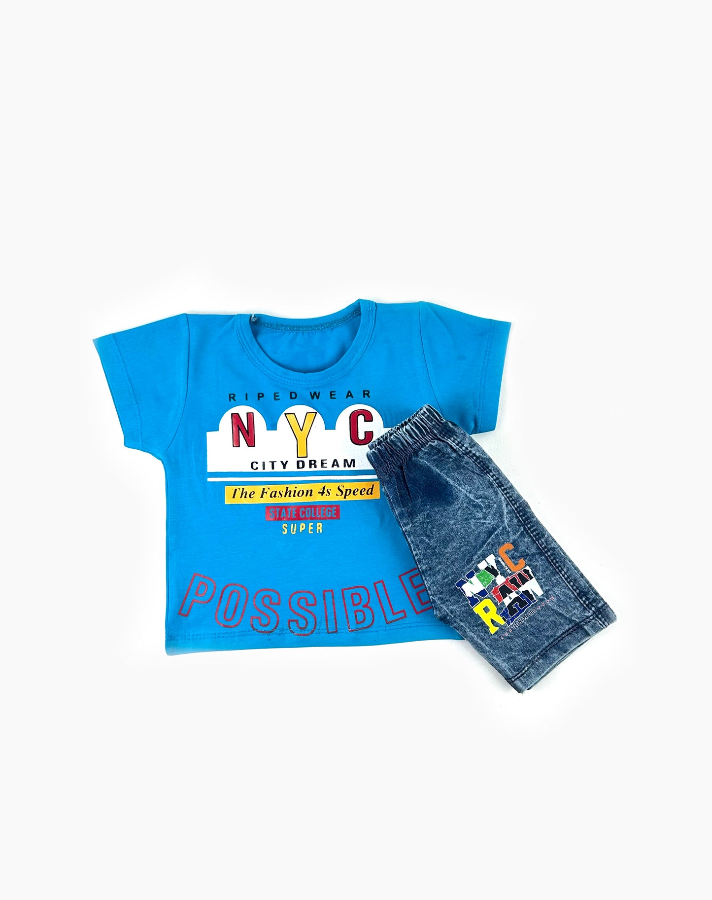 3Mth - 9Mth NYC Blue Baba Suit For Newborns RZ NBS499