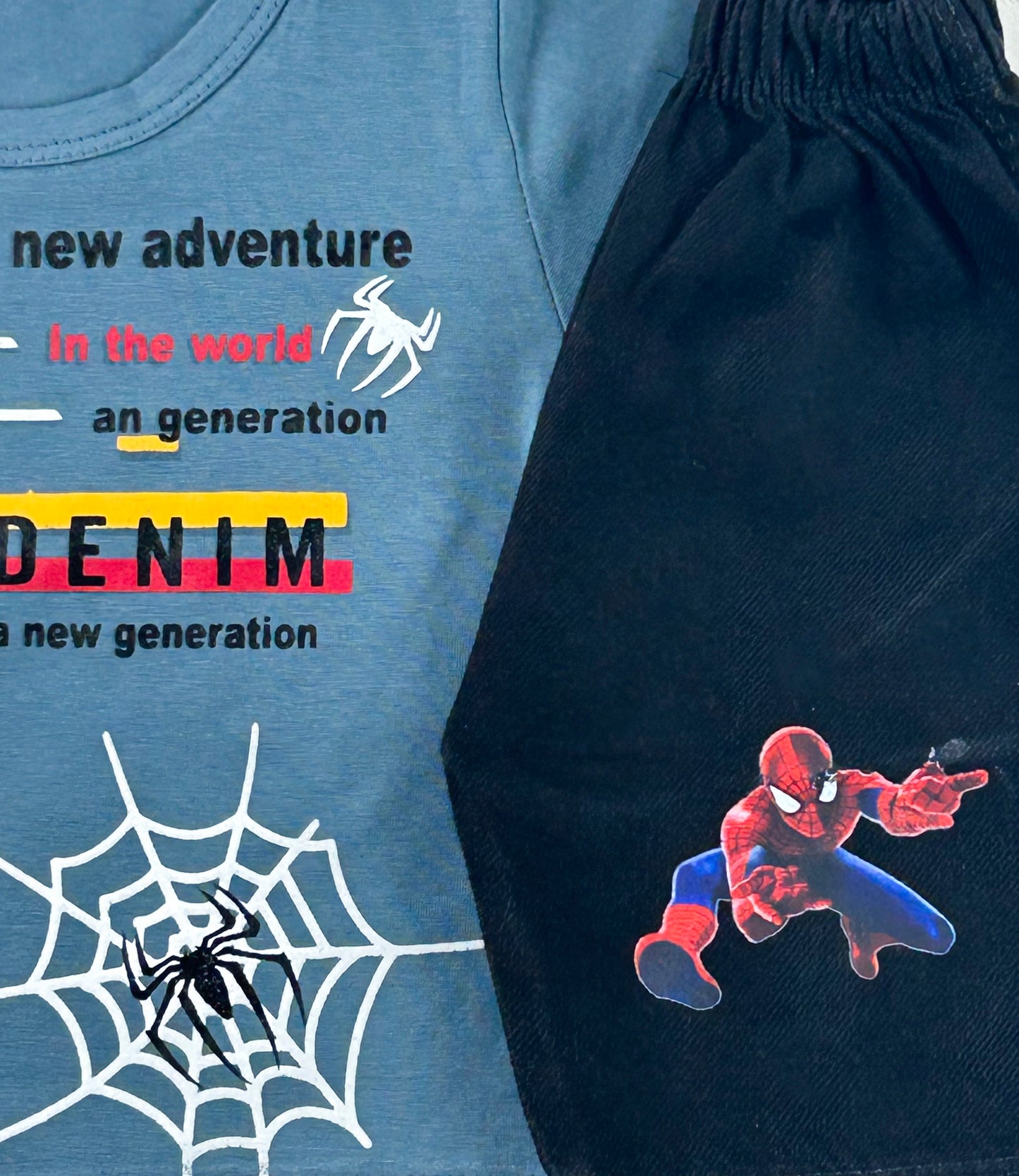 3Mth - 9Mth Spider Man Blue Baba Suit For Newborns RZ NBS503