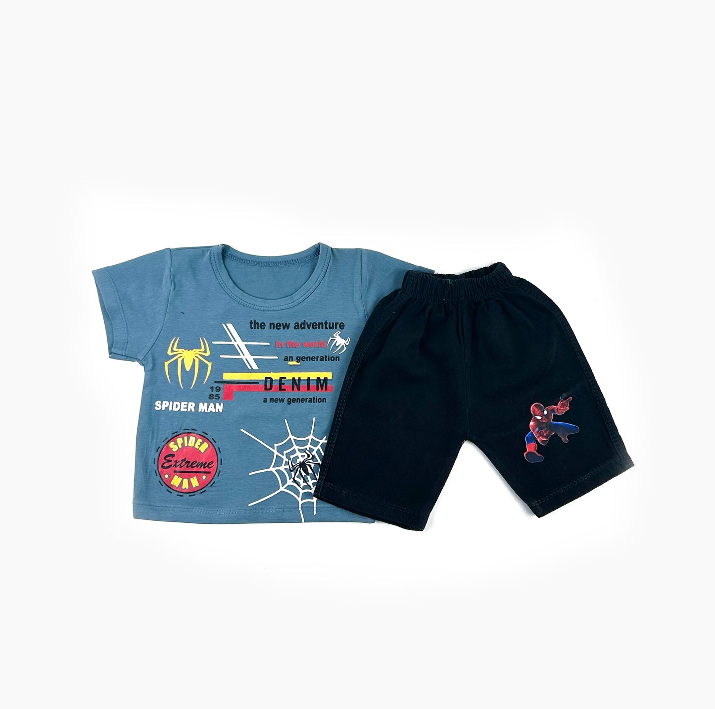 3Mth - 9Mth Spider Man Blue Baba Suit For Newborns RZ NBS503