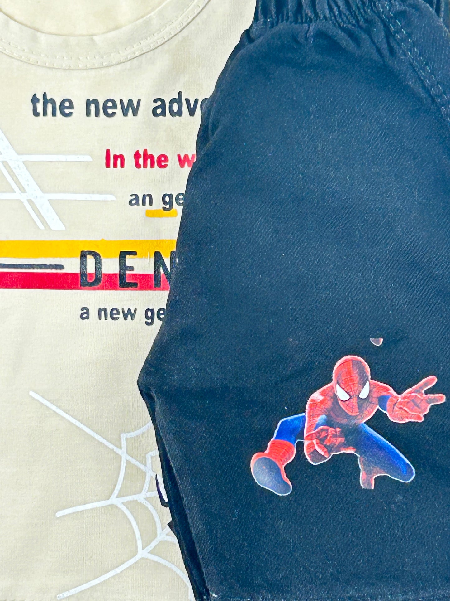 3Mth - 9Mth Spider Man Fawn Baba Suit For Newborns RZ NBS504