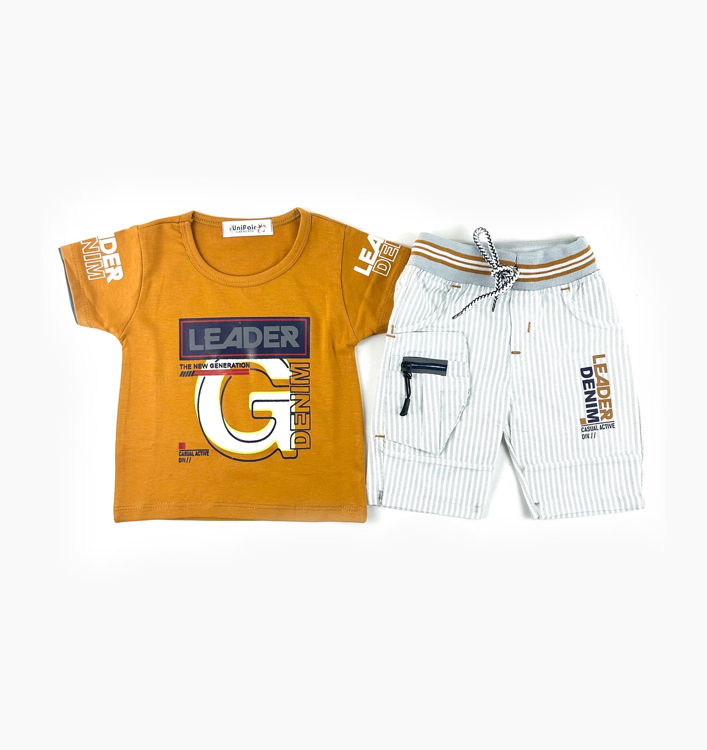 3Mth - 9Mth Leader orange Baba Suit For Newborns UG NBS511