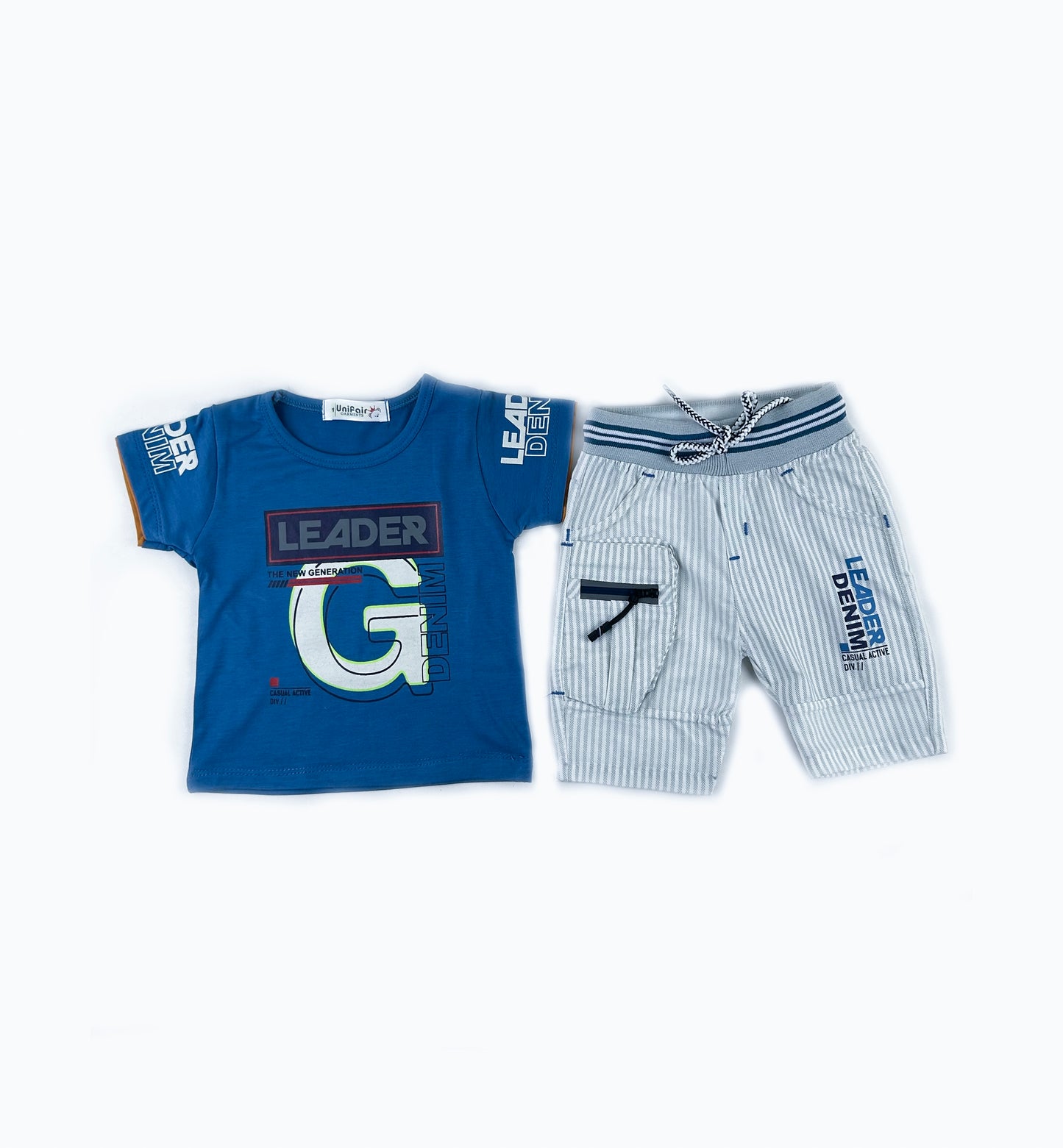 3Mth - 9Mth Leader Blue Baba Suit For Newborns UG NBS513