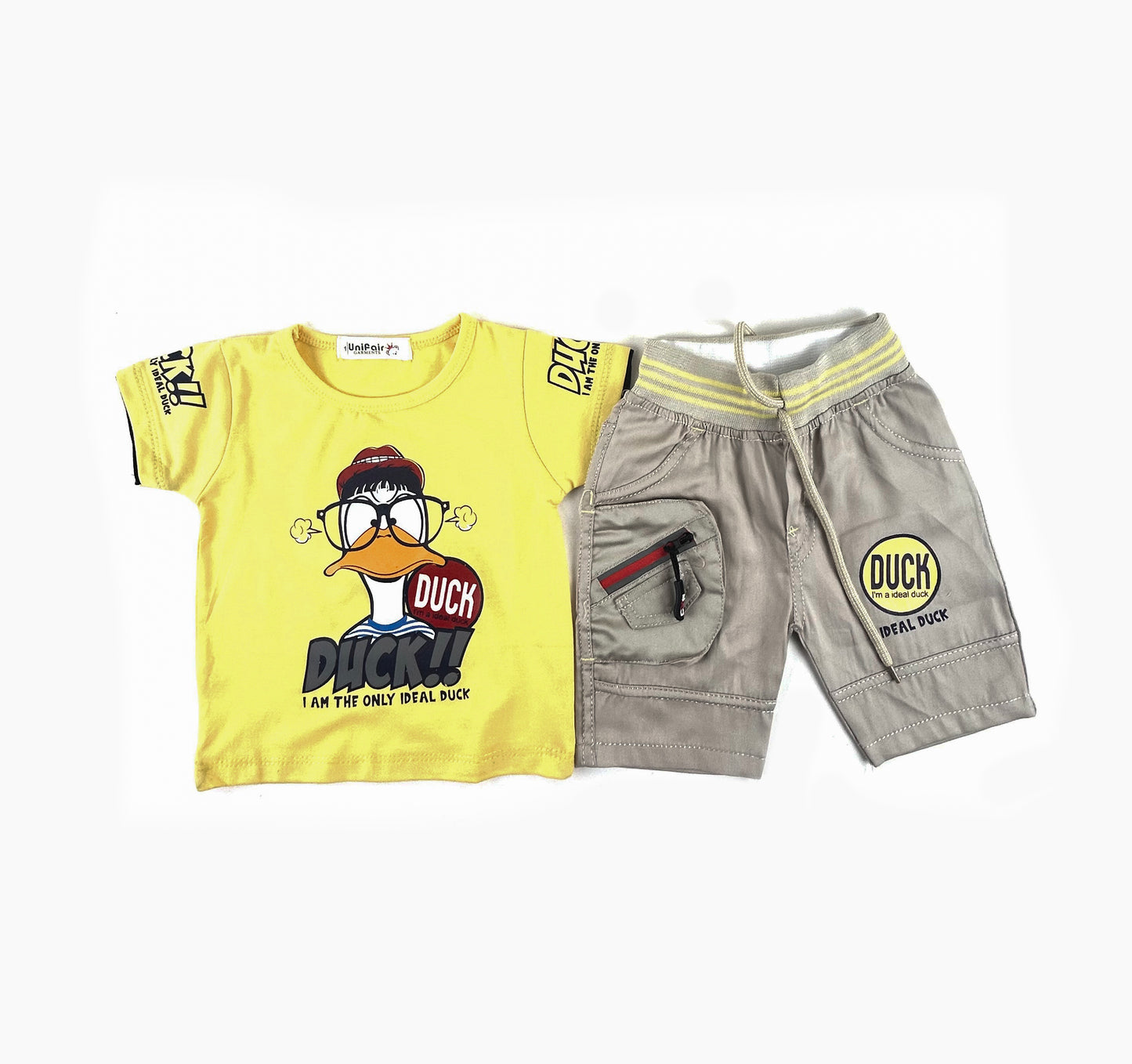 3Mth - 9Mth Duck Yellow Baba Suit For Newborns UG NBS505