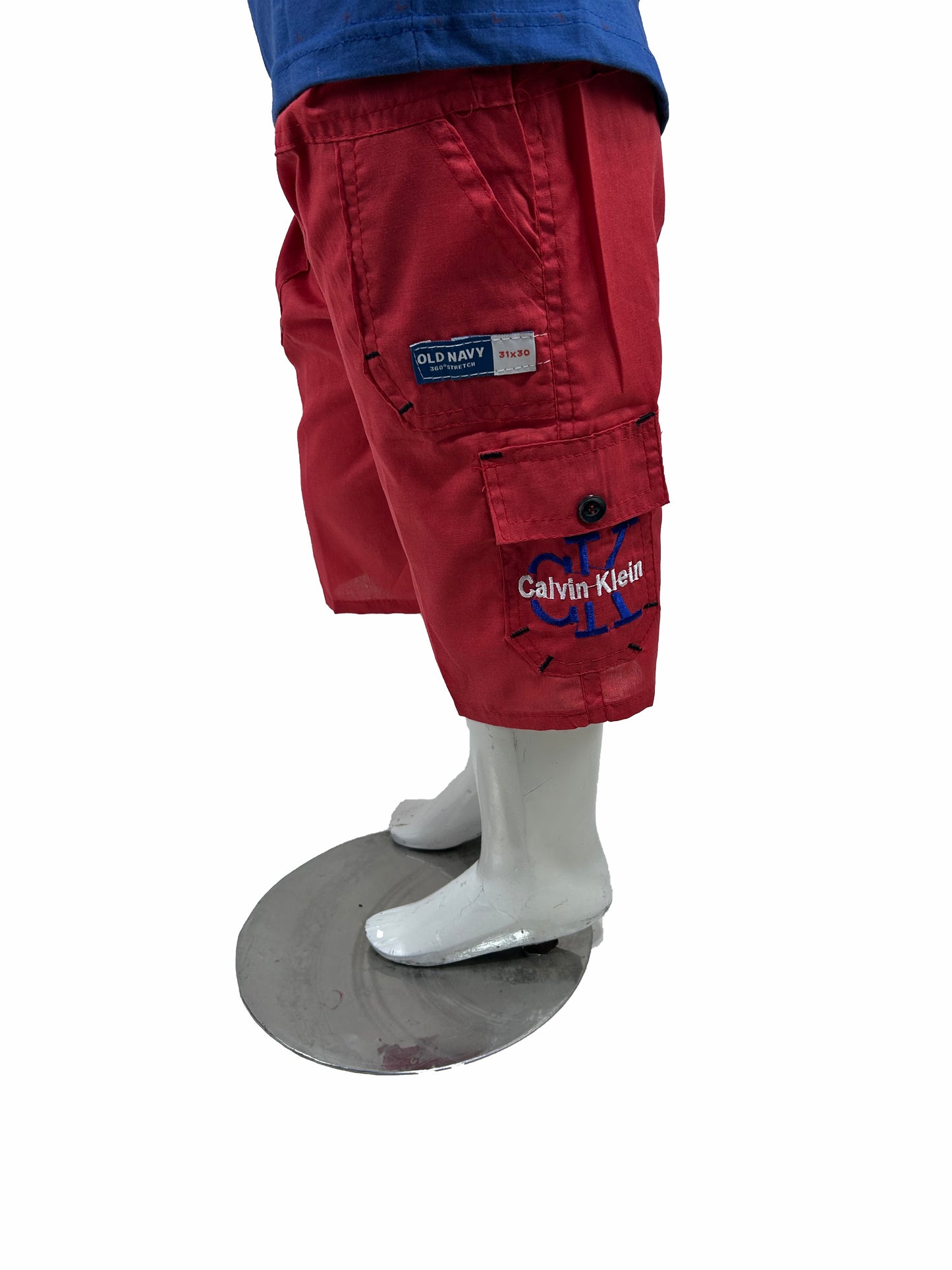 2Yrs - 5Yrs TB Boys 3-QTR Short For Boys BQS07 Red