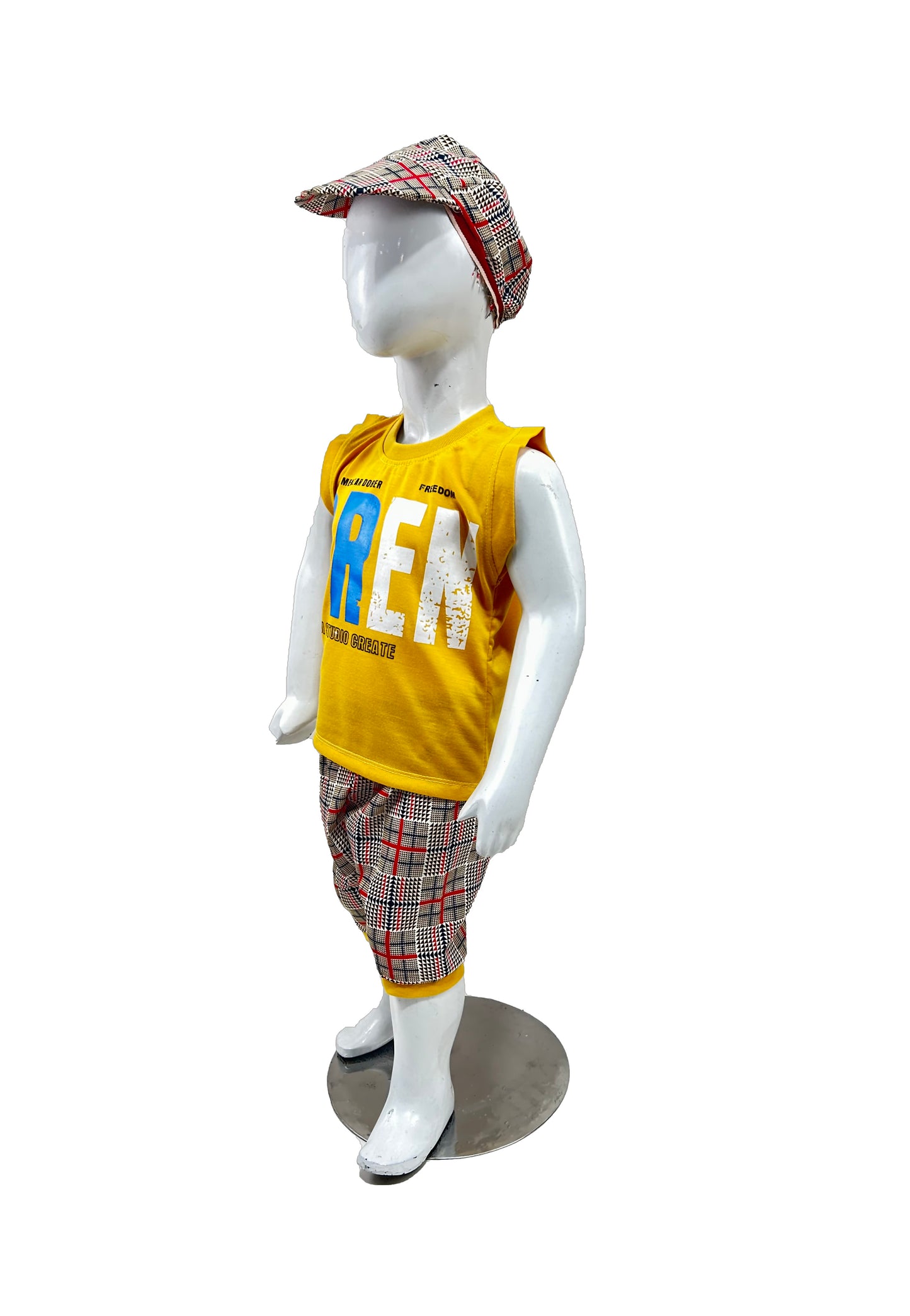 1Yr - 4Yrs RZ Kids Suit Oren Yellow BS414 (With Cap)