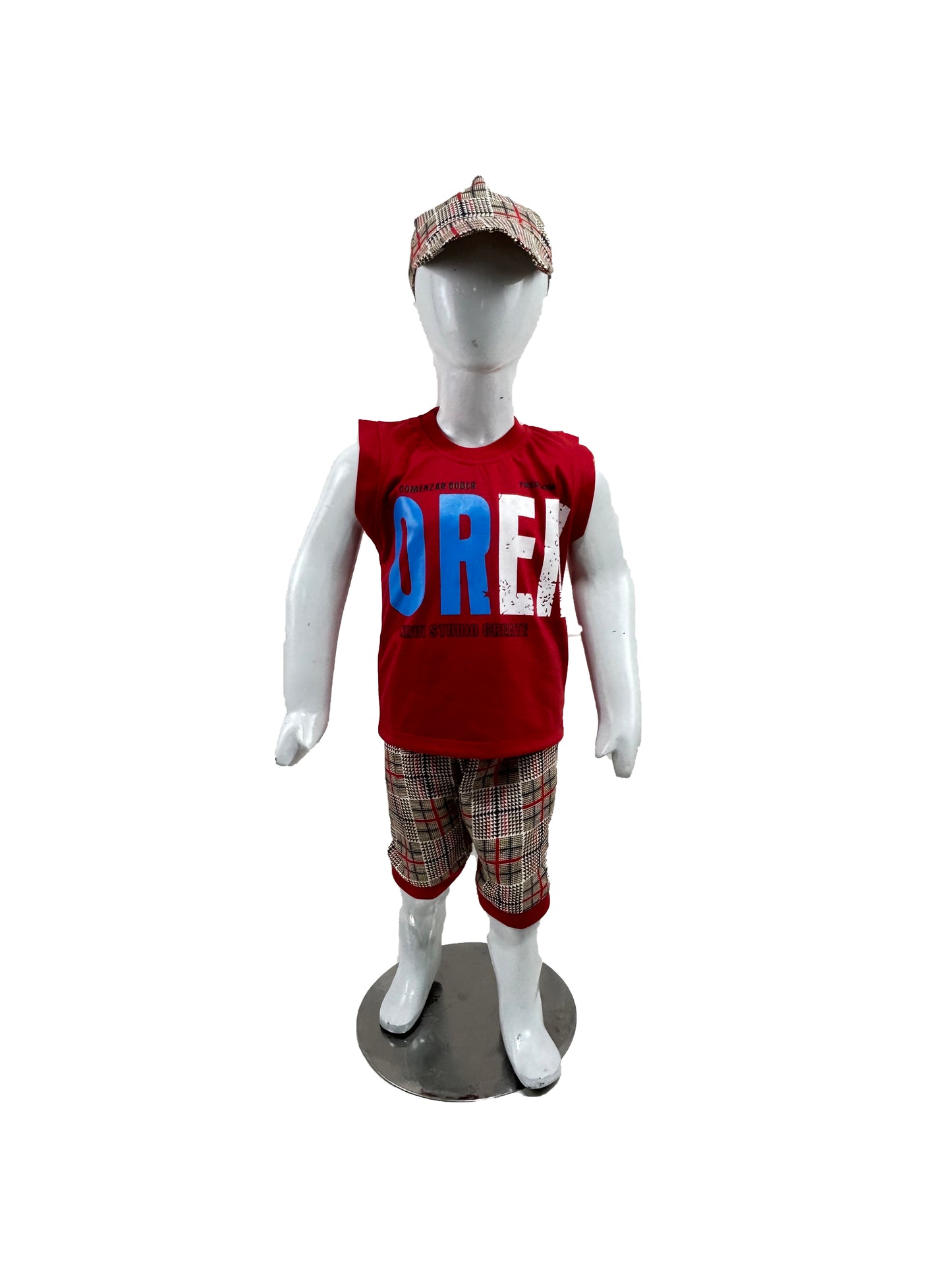 1Yr - 4Yrs RZ Kids Suit Oren Red BS416 (With Cap)