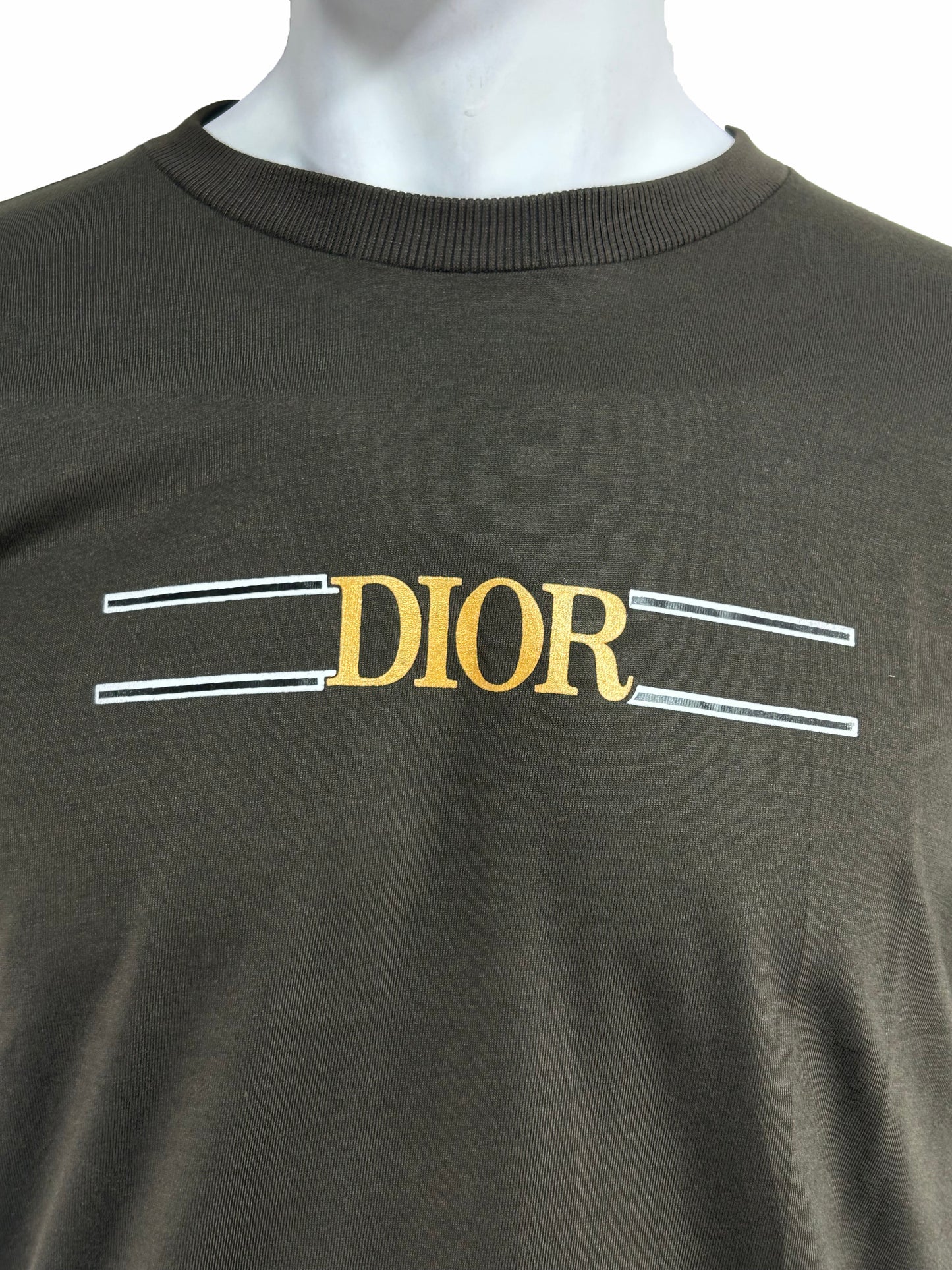 Dark Green Dior T-Shirt For Men MTS386