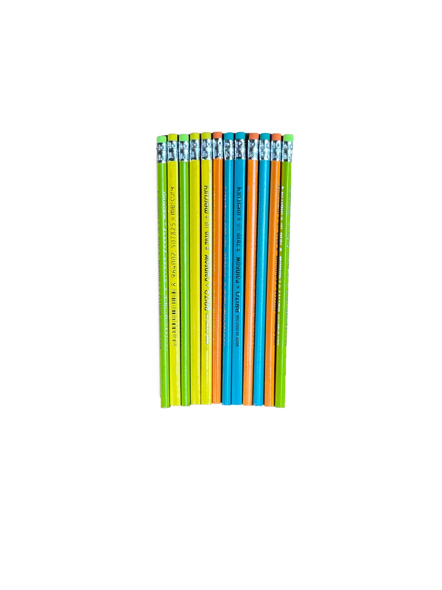 Brito Rainbow Pack of 12 Triangle Graphite Pencils PB111