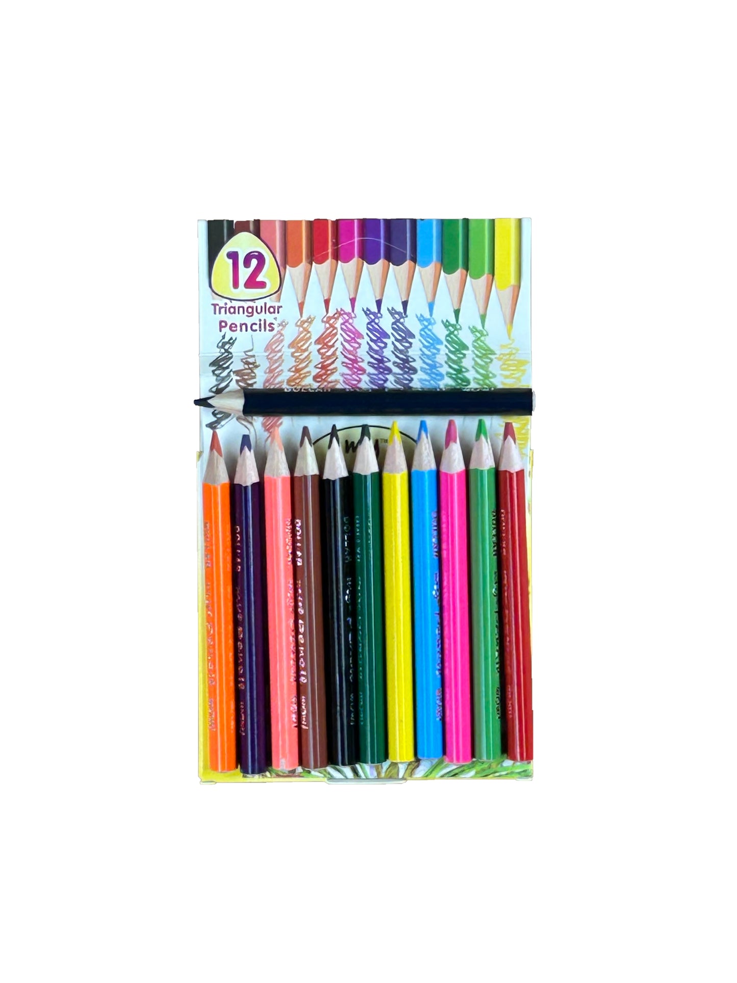 Dollar Color Small Pencils Pack of 12 Triangle PB112