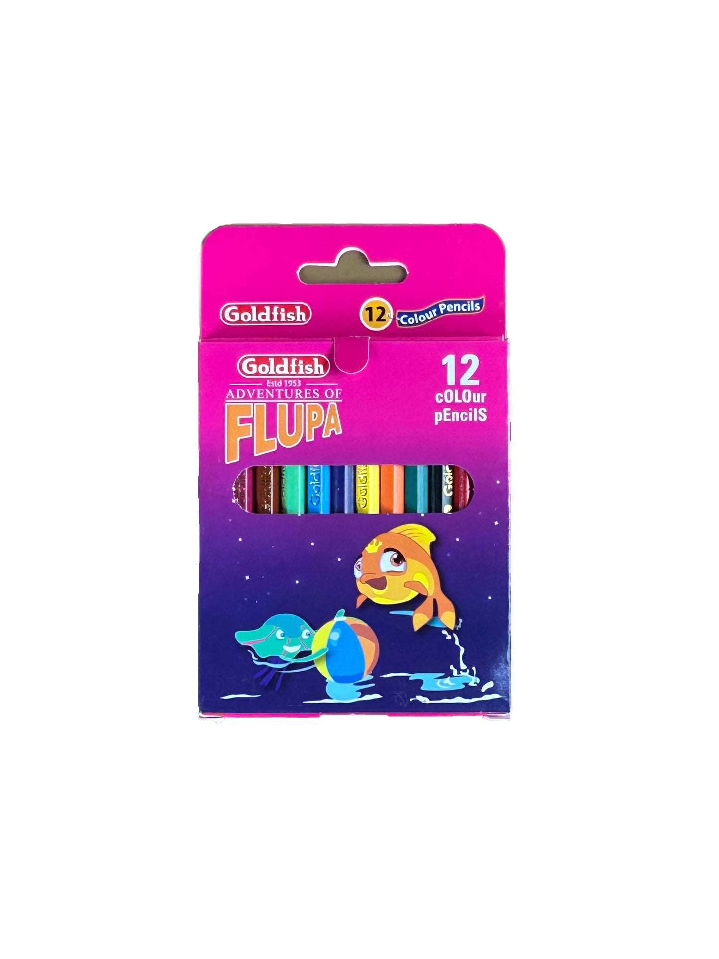 GoldFish Adventures OF Flupa Color Pencils Pack Of 12 PB116