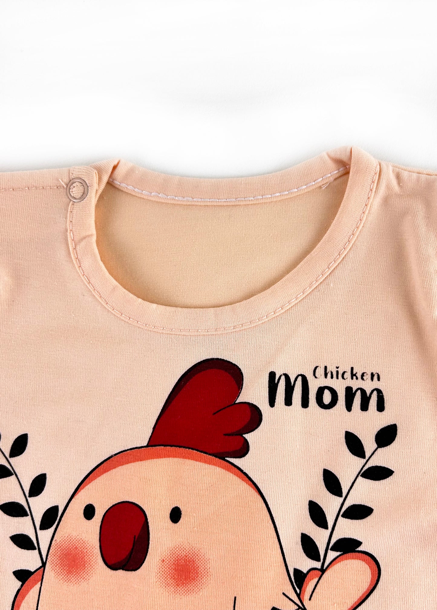 0Mth - 3Mth ZG Chicken Mom Baby Suit Peach For Newborn NBS420