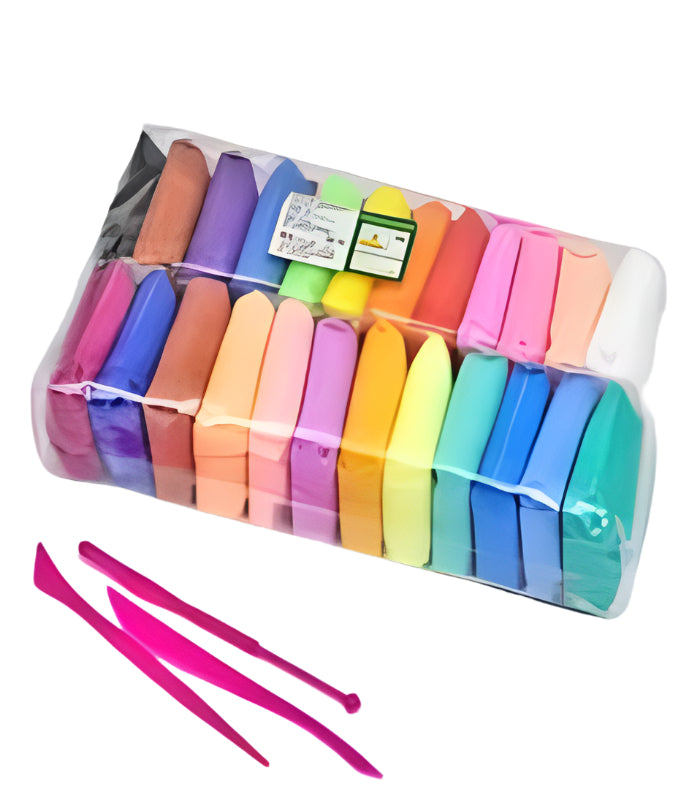 Pack Of 24 Dry Clay - Multicolor