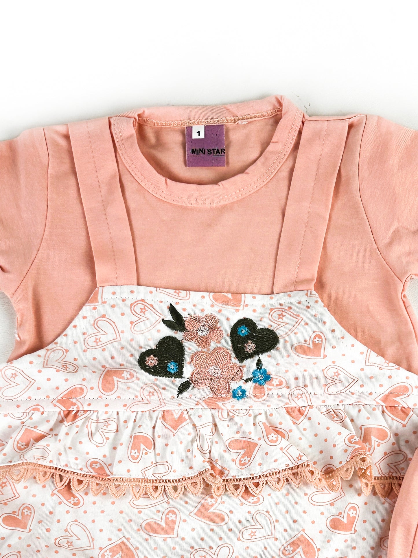 3Mth - 9Mth Peach Baby Suit For Newborns NBS535