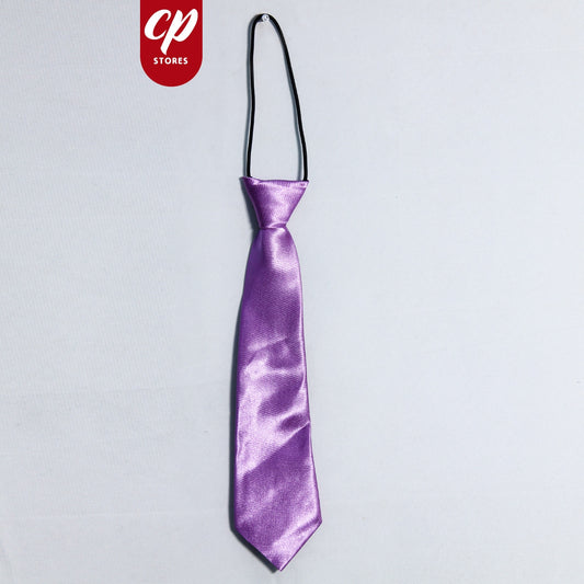 Boys Elastic Tie 9.5 Inches Purple