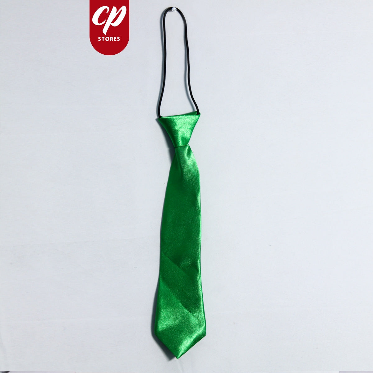 Boys Elastic Tie 9.5 Inches Parrot Green