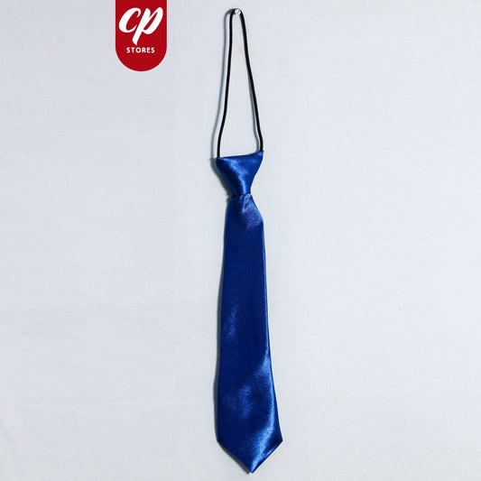 Boys Elastic Tie 9.5 Inches Royal Blue