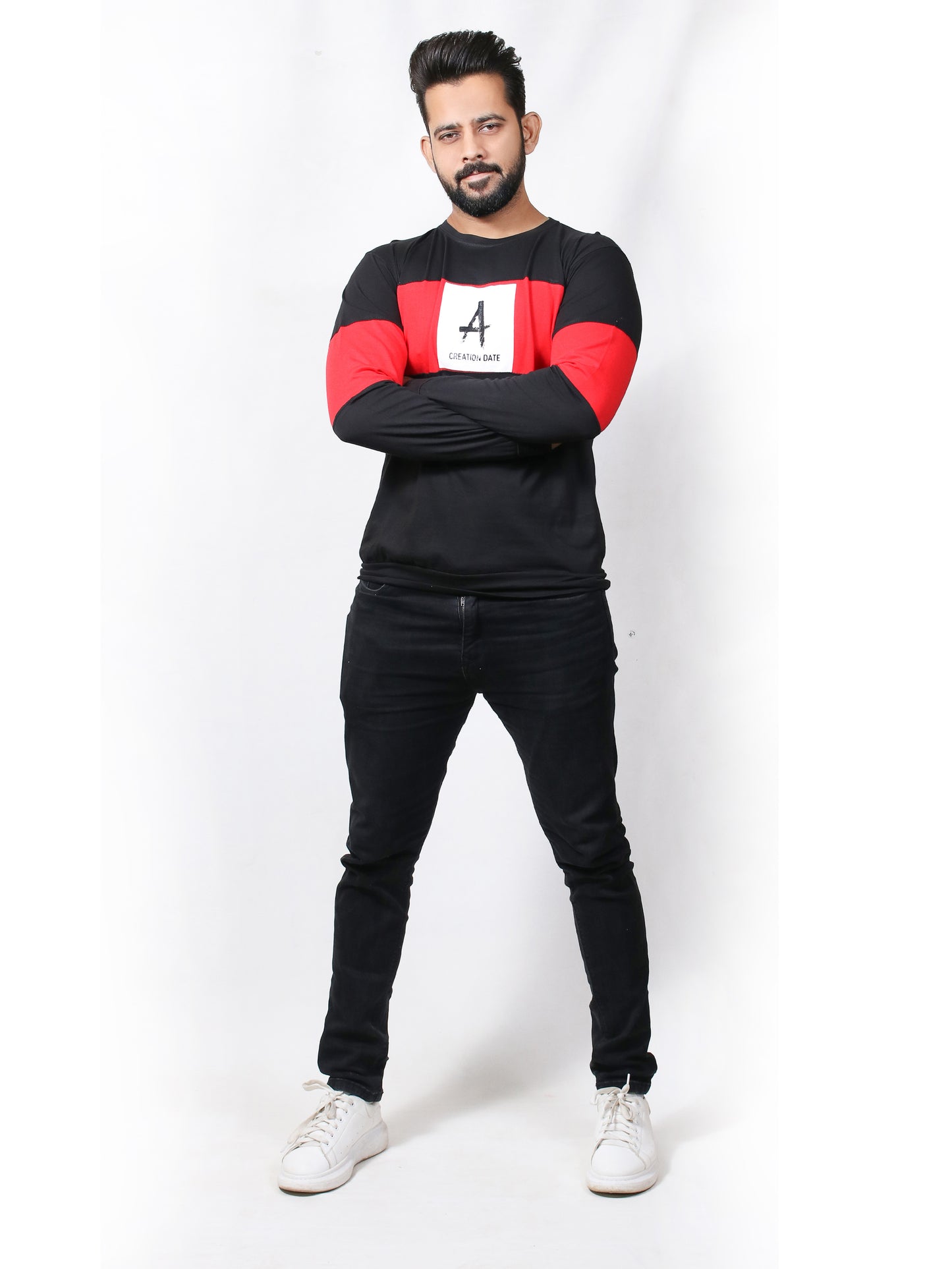 SN Men's Full Sleeve Printed T-Shirt A