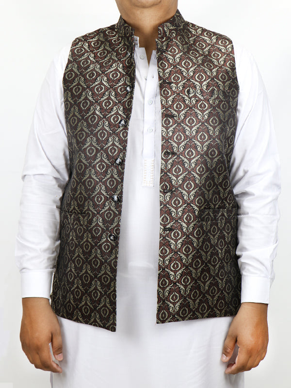 Festive Waistcoat for Men Sierra Brown