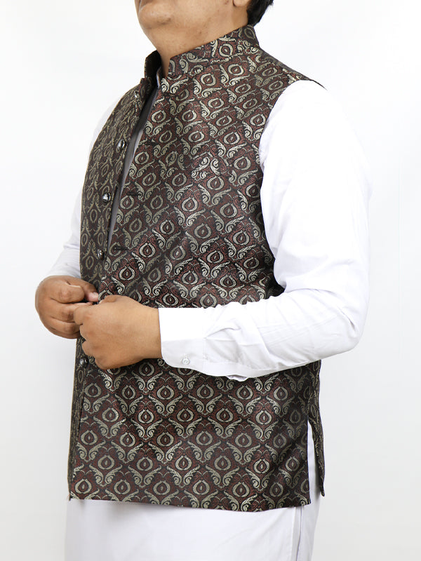 Festive Waistcoat for Men Sierra Brown