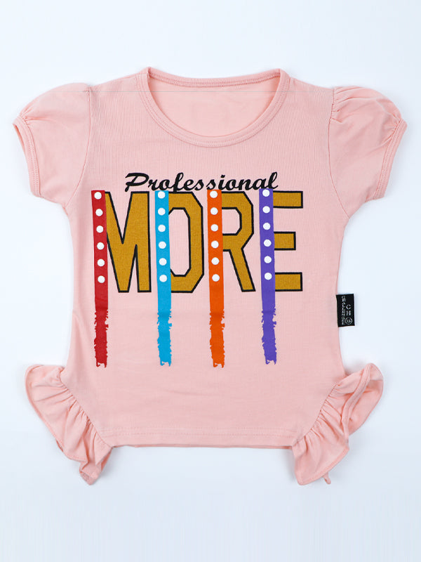 ATT 2.5 Yrs - 7 Yrs T-Shirt for Girls Printed More
