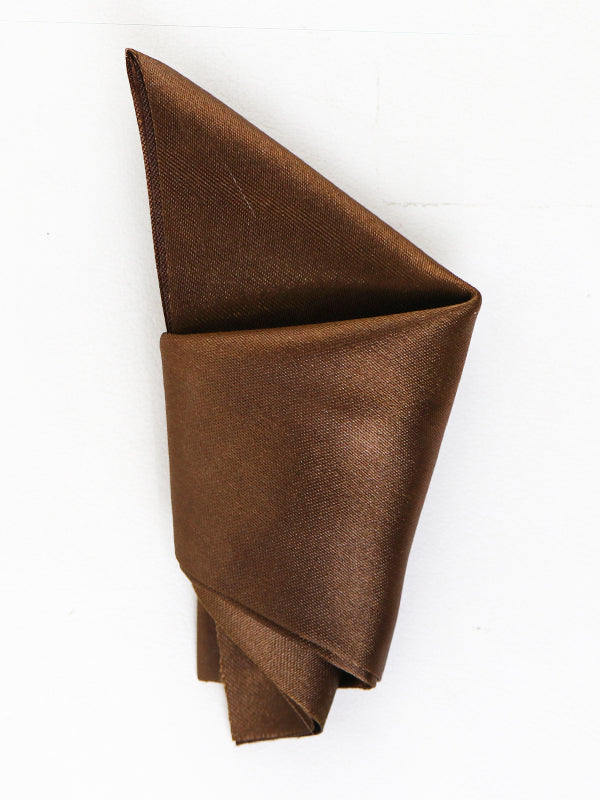 Plain Pocket Square for Men's Brown