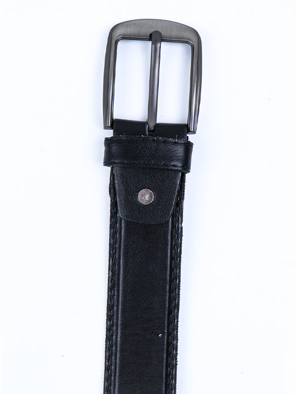 Faux Leather Belt for Men Black MB23