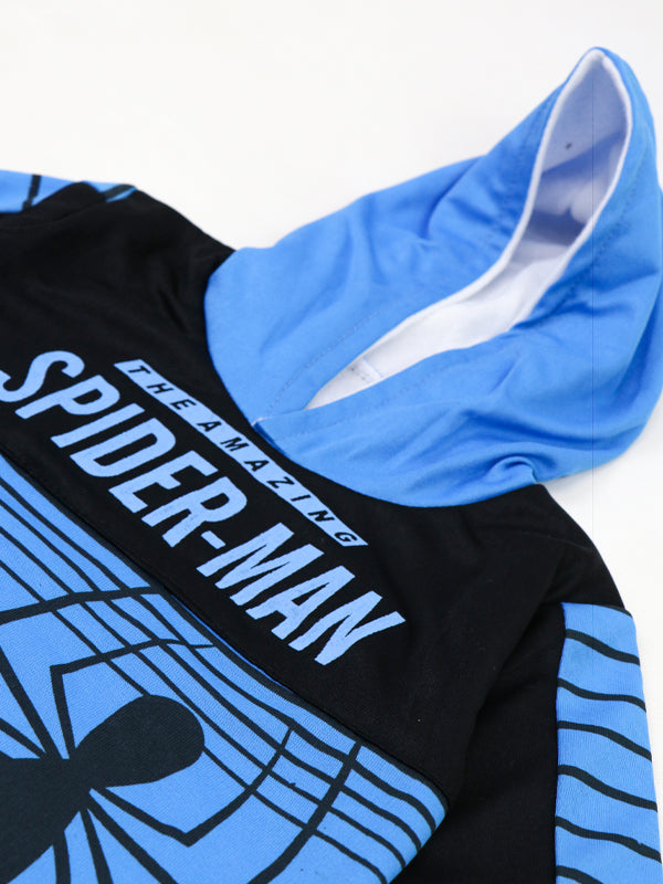 SF Hooded Newborn Suit 3Mth - 9Mths Spider Man Blue