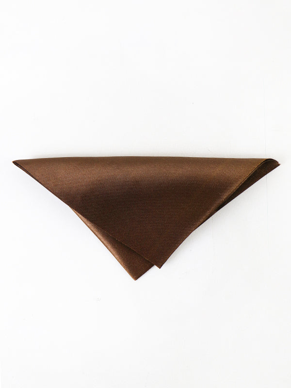 Plain Pocket Square for Men's Brown