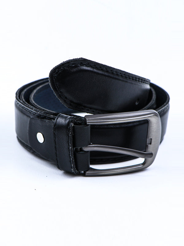 Faux Leather Belt for Men Black MB23
