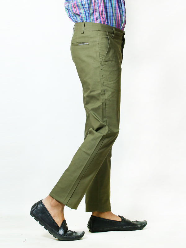 Cotton Chino Pant For Men Moss Green MCP11