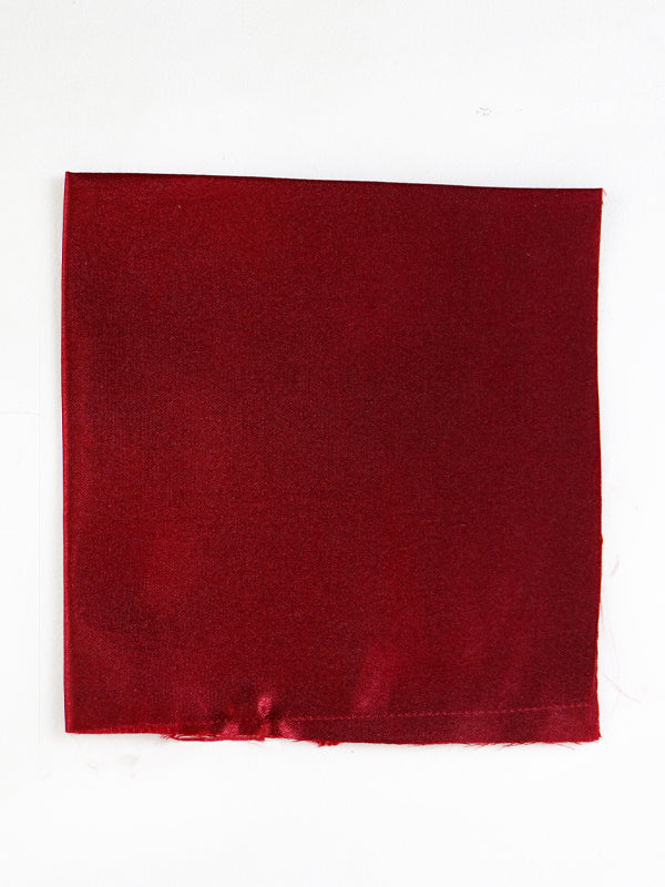 Plain Pocket Square for Men's Dark Maroon