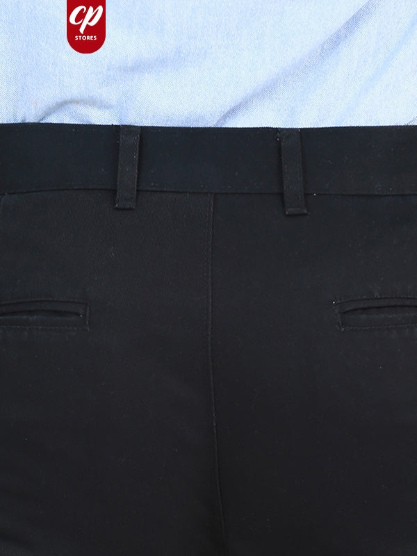 MWF07 Men's Wrinkle-Free 100% Cotton Trouser Black