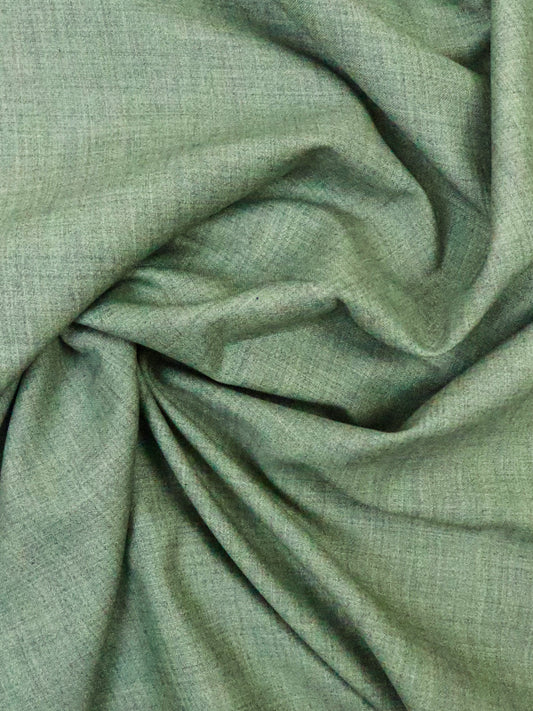 Men's TR Unstitched Kameez Shalwar Fabric Green