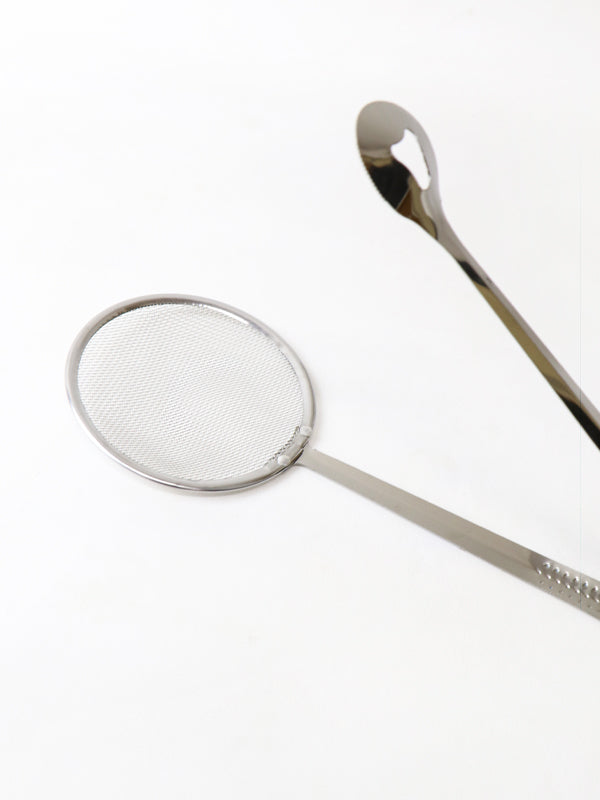 Stainless Steel 2 in 1 Frying Strainer Tong