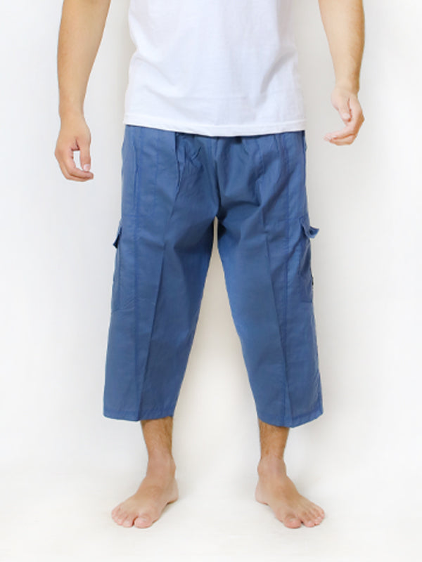 MS89 Men's Cargo 3-QTR Short Sea Blue