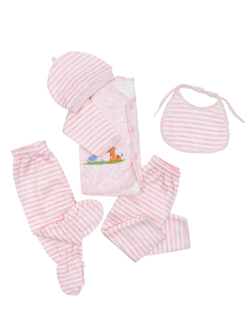 Newborn Suit 5Pc Set 0 Mth - 4 Mths Happy Baby