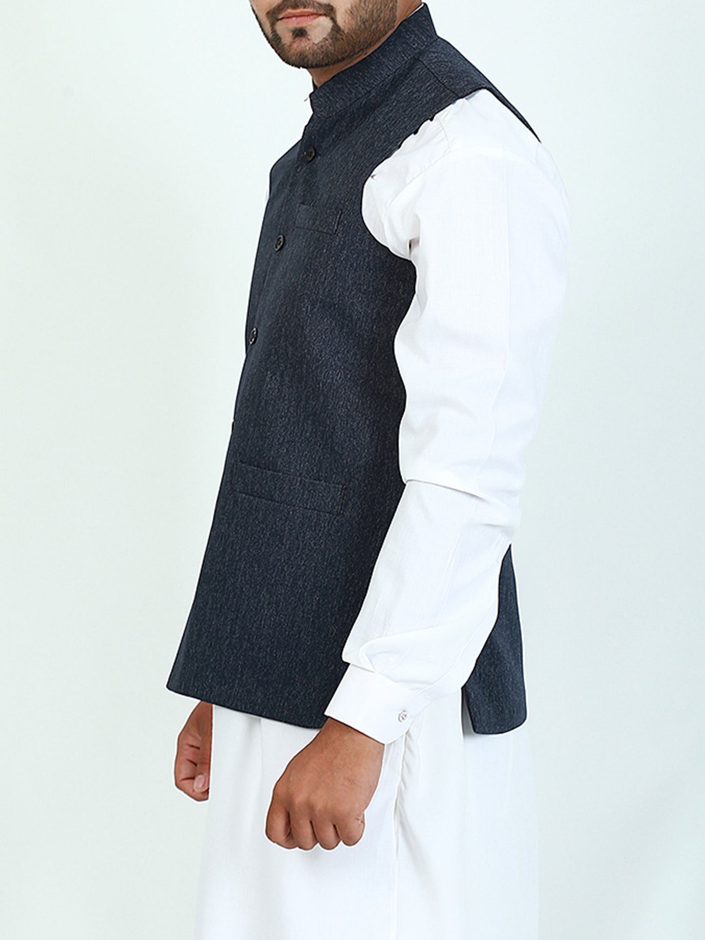 Waistcoat for Men Hex Blue