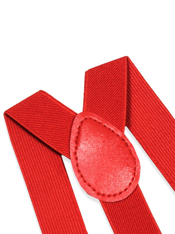 Suspenders Gallus for Kids Bright Red