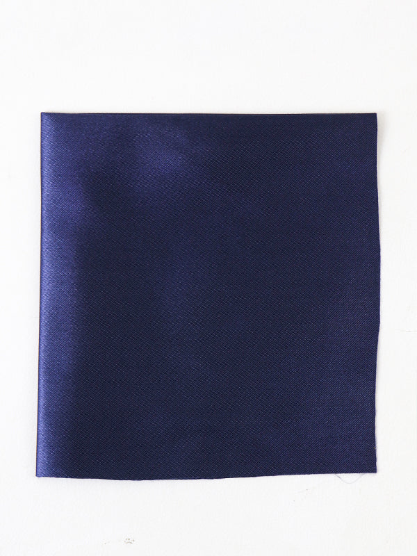 Plain Pocket Square for Men's Navy Blue