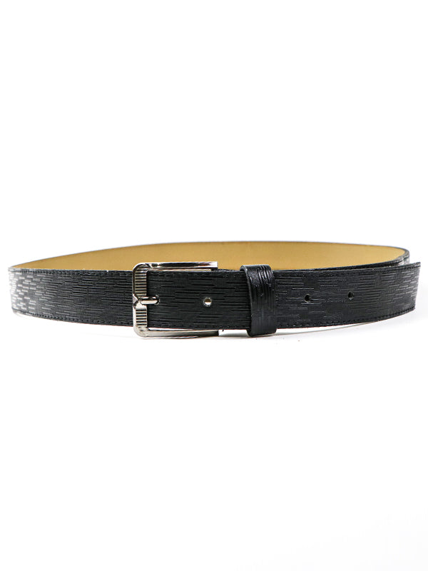 Men's Stitched Edge Belt Black