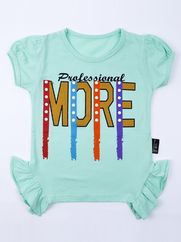 ATT 2.5 Yrs - 7 Yrs T-Shirt for Girls Printed More