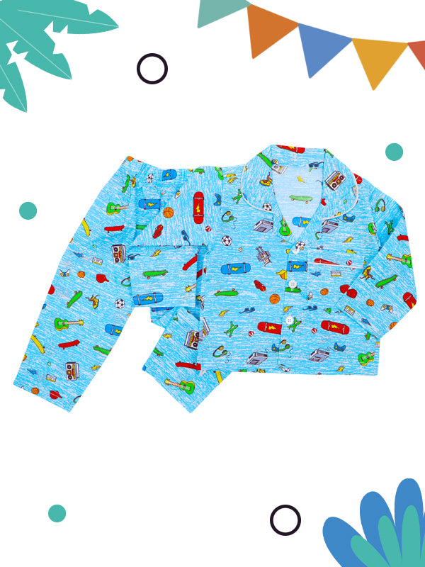 MC Cotton Night Suits 2 Yrs - 6 Yrs Printed Toys