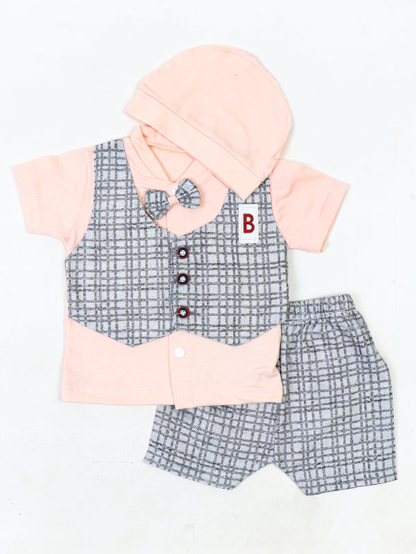 AJ Newborn Baba Suit 0Mth - 3Mth 10666 Peach
