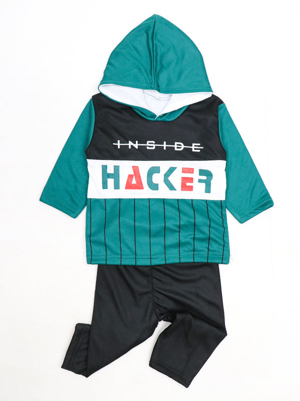 SF Kids Hooded Full Sleeve Suit 1Yr - 4Yrs HKR Green